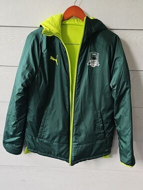 NWOT Puma FC Krasnodar Youth Reversible WarmCELL Hooded Jacket YXL